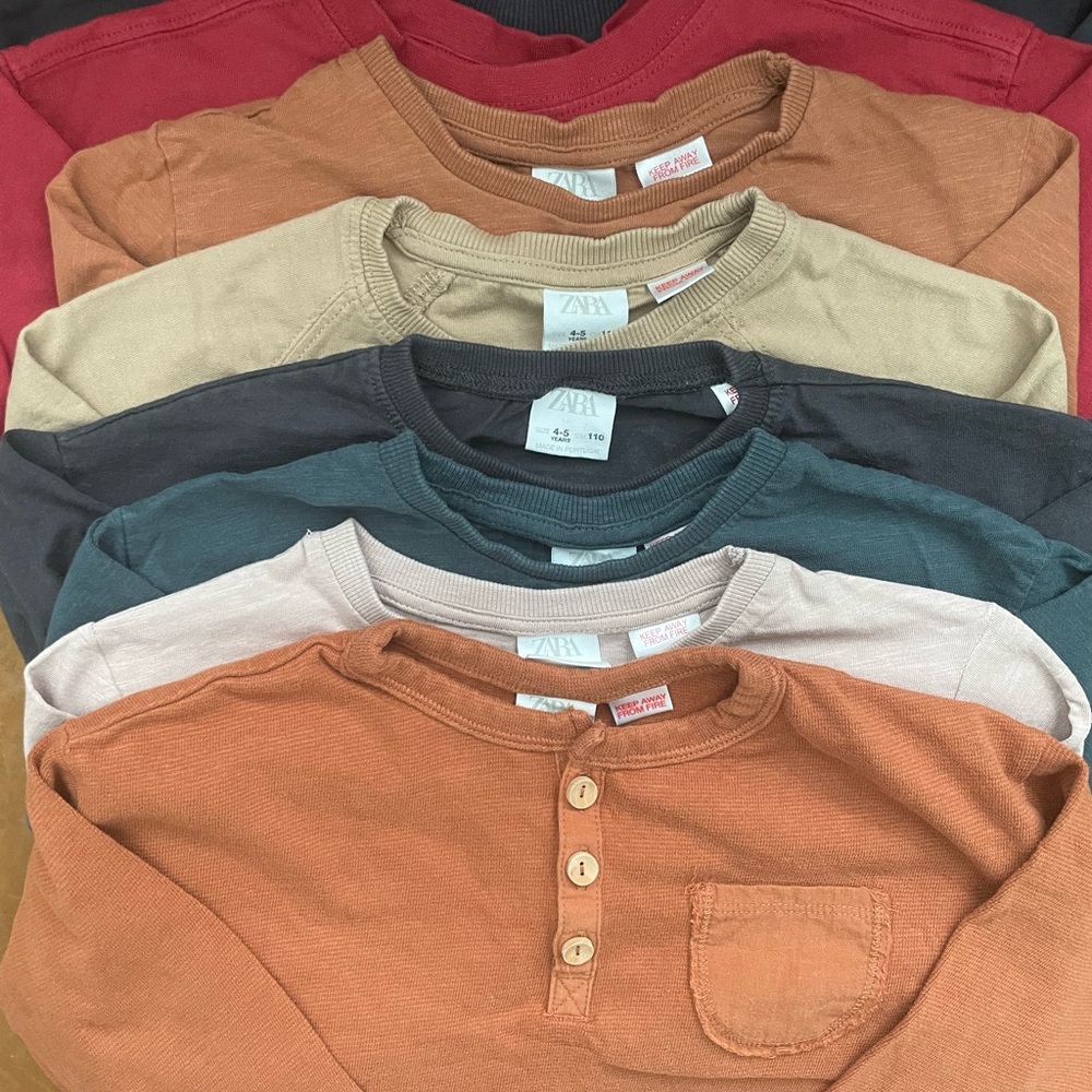 Zara Kids Long Sleeve Shirt Bundle